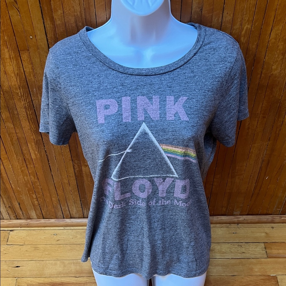 Pink Floyd Dark Side of the Moon Tee in Gray and Pink